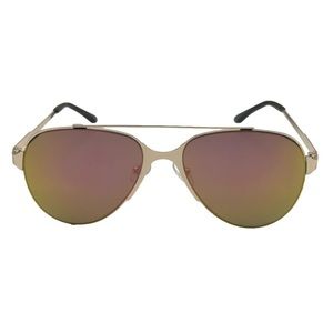 9336 | Gold Mirror Two Tone Lens Aviator Sunglasses